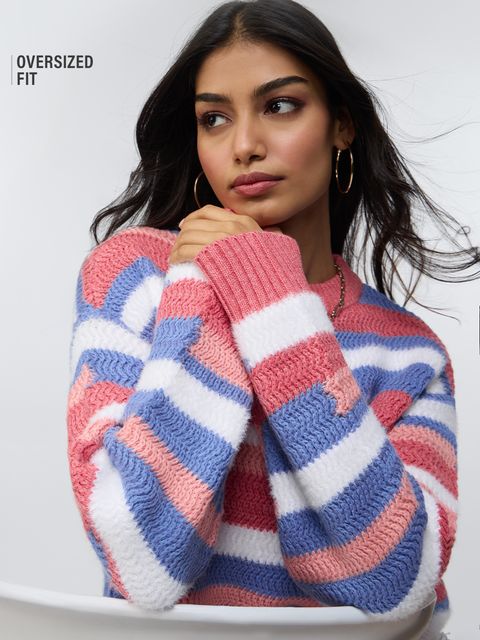 Textured Sweater: Heather