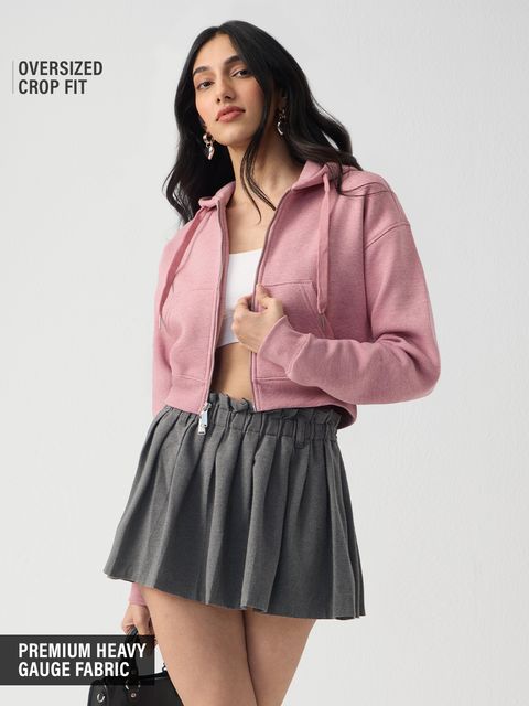 Two-way Zipper Hoodie: Heather